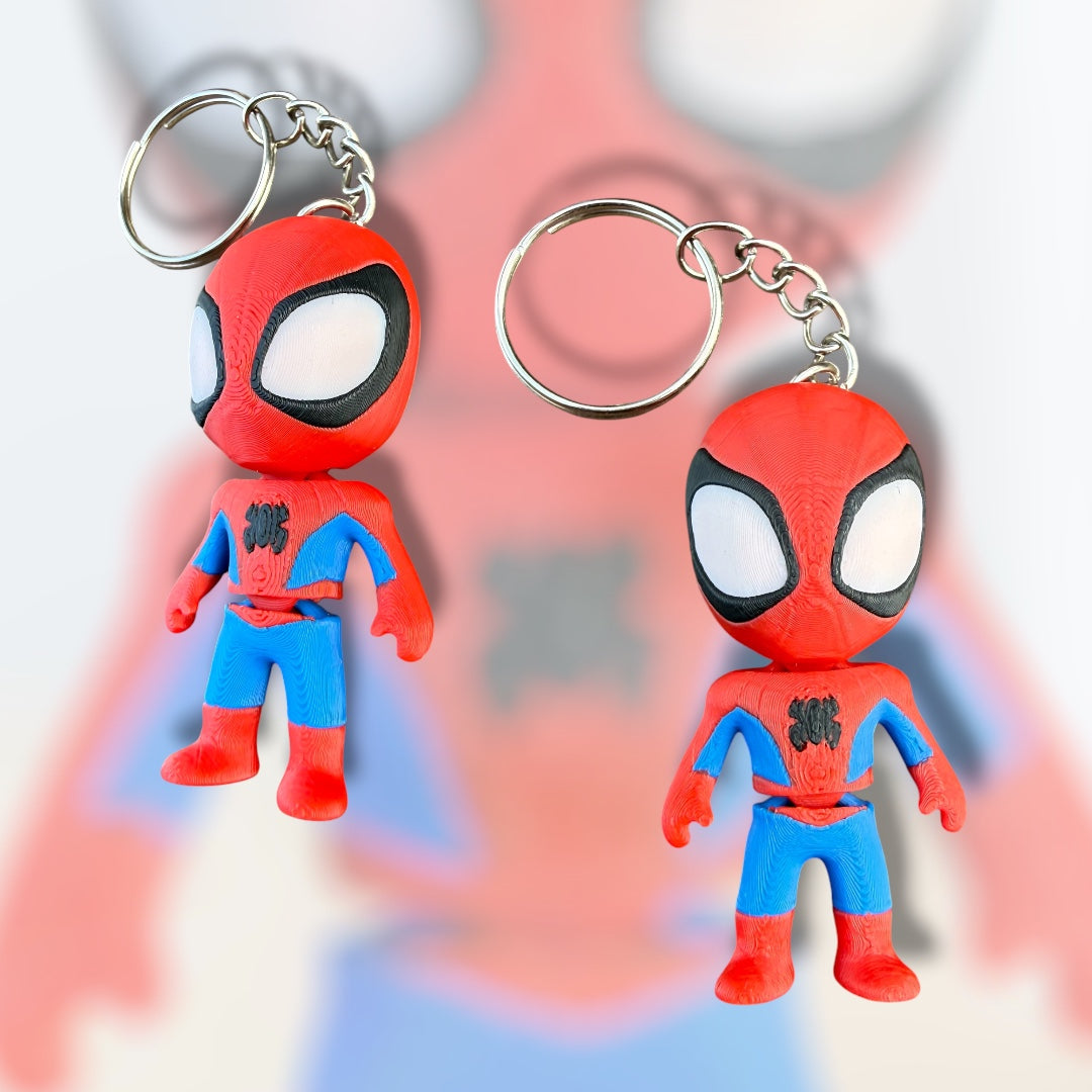 Spider Superhero Keychain