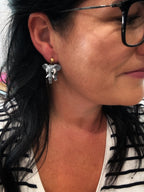 3D Elephant Dangle Earrings