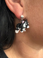 3D Cat Dangle Earrings