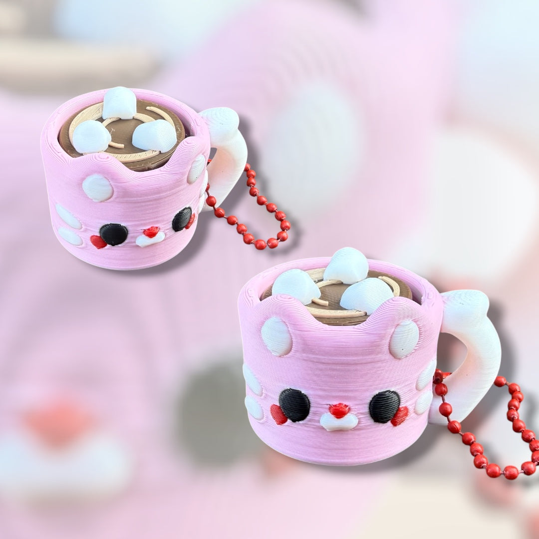 Hot Chocolate Clicker Keychain