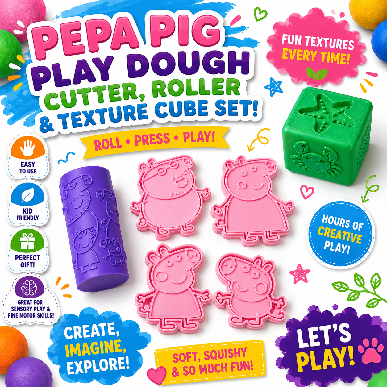 Pepa Pig Playdough Tool Bundle