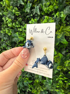 3D Shark Dangle Earrings
