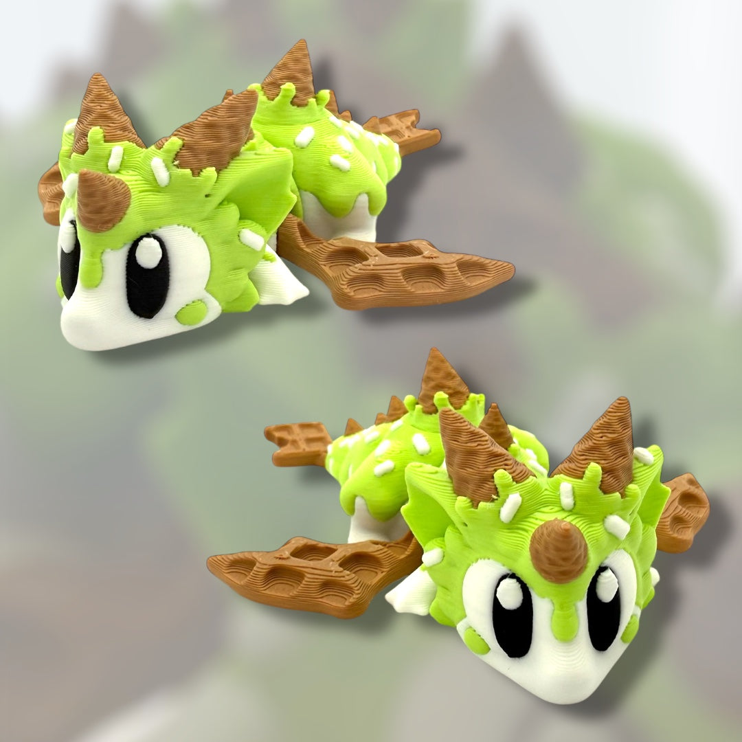 Flexi Ice Cream Dragon - Pocket Pal (Small)