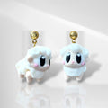 3D Sheep Dangle Earrings