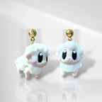 3D Sheep Dangle Earrings