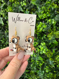 3D Meerkat Dangle Earrings