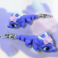 Floral Dragon Keychain