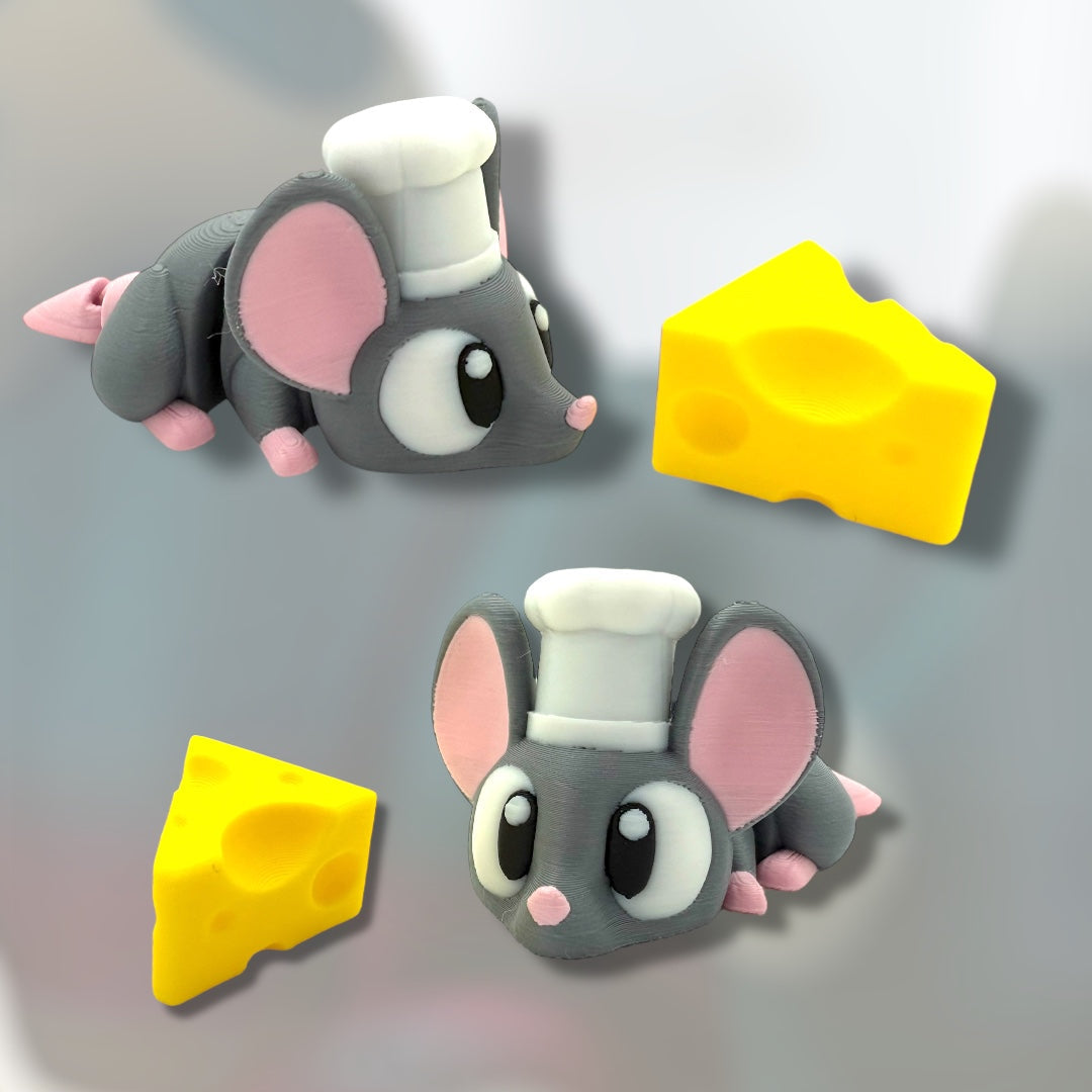 Flexi Mouse with Cheese - Mini Mate (Mini)