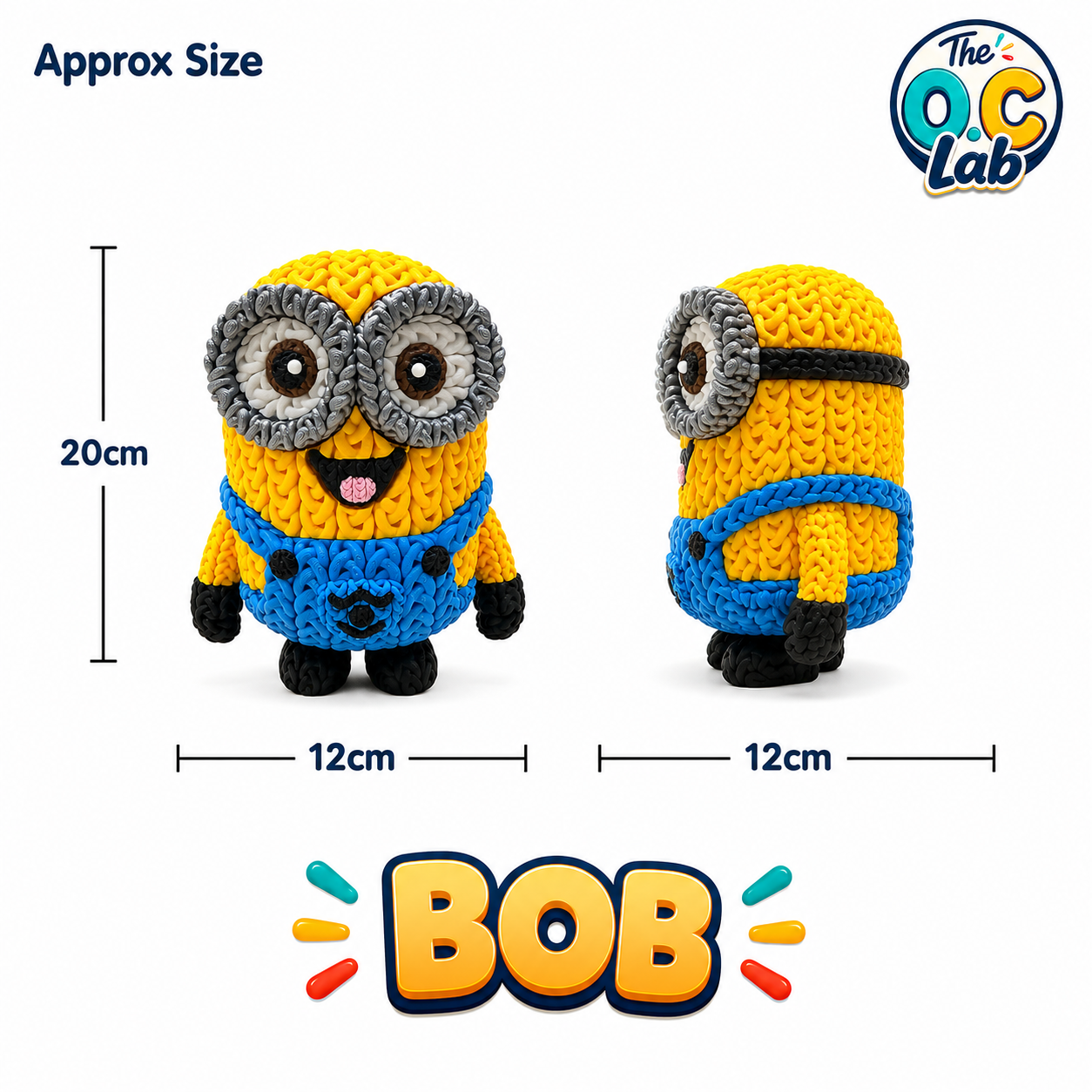 Knitted Minion Bob Character