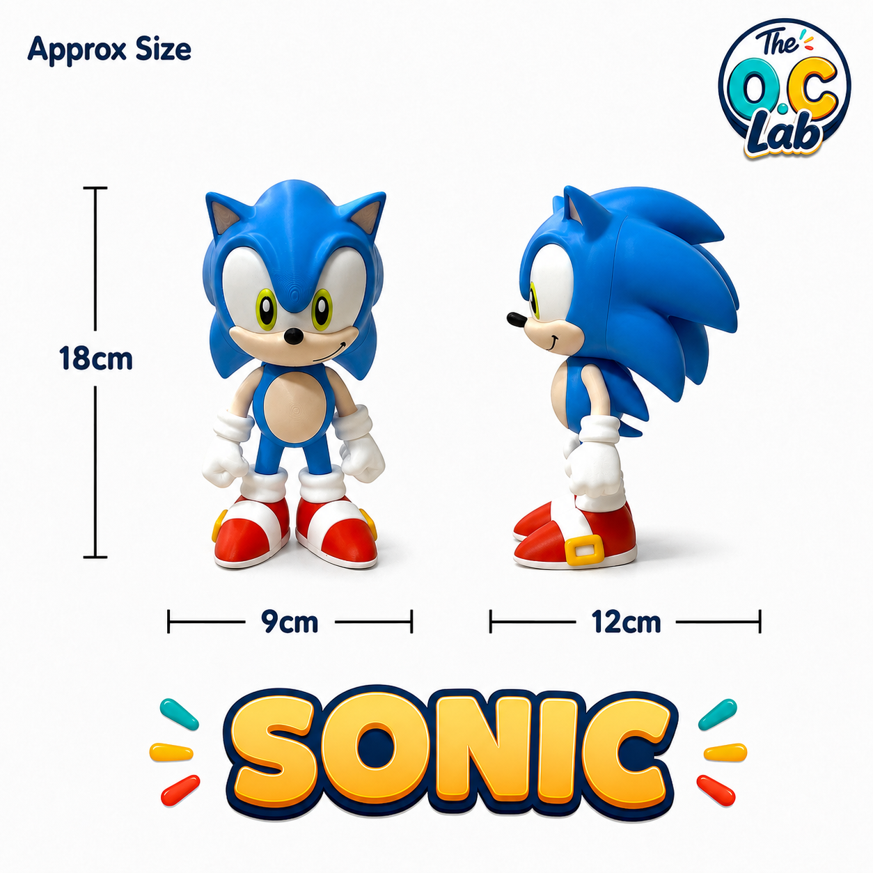 Sonic The Hedgehog Swivel Head Character