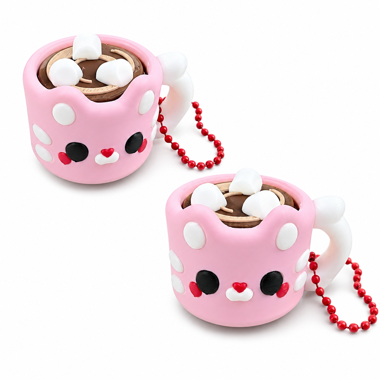 Hot Chocolate Clicker Keychain