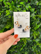 3D Guinea Pig dangle earrings