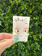 3D Bunny Dangle Earrings