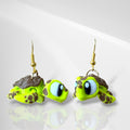 3D Sea Turtle Dangle Earrings