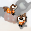 Flexi Dachshund Choc Mandarin - Pocket Pal (Small)