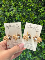 3D Pug Dangle Earrings